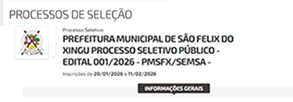 PROCESSO SELETIVO 1